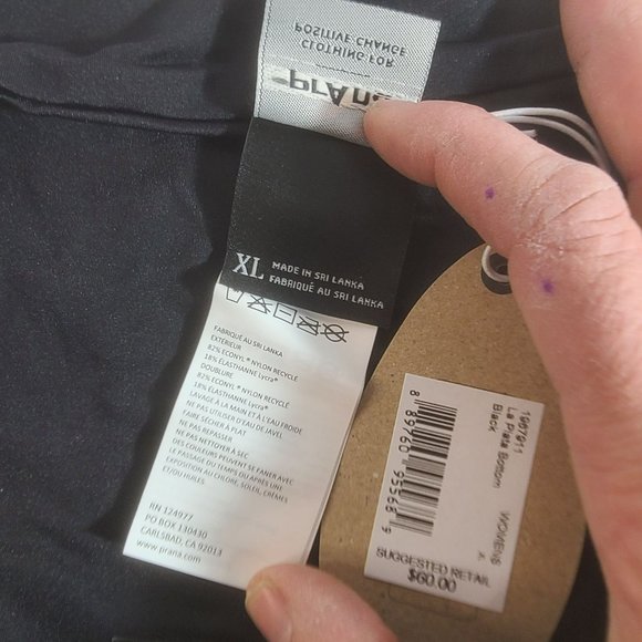 Prana La Plata Bikini Bottoms Black Women's Extra Large XL NWT - Picture 16 of 16